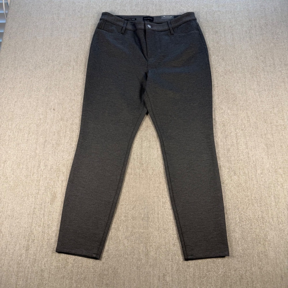Talbots Soho 5-Pocket Jegging Women 10P Gray High Waist Skinny Ankle Stretch